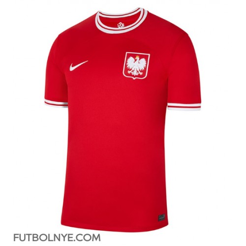 Camiseta Polonia Visitante Equipación Mundial 2022 manga corta